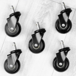 Toolirattad IKEA kummist 5 cm / 10 mm 5 tk Orion