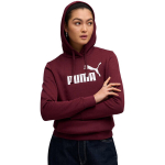 Puma ESS No.1 Logo Hoodie FL naiste kapuutsiga pusa, burgundipunane 682389 96