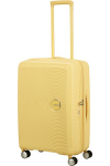 Keskmine kohver American Tourister Soundbox Pastel Green, M, kollane