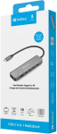 USB-C jaotur Sandberg USB-C 6-in-1 MediaDock 4K Dual Display, HDMI, kompaktne disain