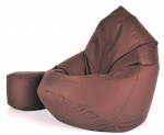 Laste kott-tool puffiga Mega Chill L, pruun