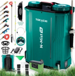 Akuga seljakotiprits Tokachi N-Mist 18, 18 l, 12 V, 6,8 bar, otsikute komplektiga
