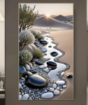 5D teemantmosaiik, 50 x 100 cm, ilma raamita.