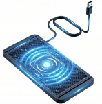 Autolaadija 15W Qi koos matiga ja 1 m USB-kaabliga, Automobilinis įkroviklis 15W Qi su kilimėliu ir USB kabeliu 1 m