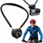 Kaela kinnitus kaamerale, reguleeritav hoidik GoPro-le, seikluskaameratele ja nutitelefonile