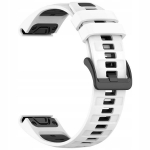 &bdquo;BestAccessories&ldquo;, rihm G. Fenix 5 6 7 8 47 mm / Instinct 1 2 / Epix 1 2 Pro, v&auml;rvus valge&ndash;must
