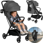 Jalutusk&auml;ru kerge, kompaktne, auto-fold, kuni 22 kg &ndash; Lionelo Agia Grey Stone