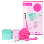 N&auml;ohoolduskomplekt IDC Institute Soft Glow naistele: n&auml;omask, 60 ml + n&auml;okreem, 60 ml + aplikaatori pintsel, 1 tk, n&auml;ok&auml;sn, 1 tk.