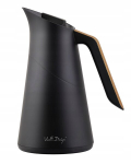Termoskolb Vialli Design Soho 1l must-kuldne klaassisuga