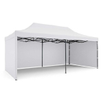 Aiapaviljon 3 seinaga, 3 x 6 m, valge, Plonos