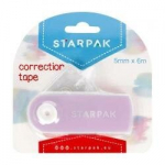 Korrektor teibiga 5mmx6mb - pastell lilla - Starpak
