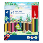 Noris kuuskantpliiatsid 24 v&auml;rvi Staedtler