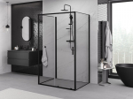 Mexen Exo-3S 3-seinaline liuguks 145 x 85 cm, l&auml;bipaistev, must - 8151-145-085-70-00-3S