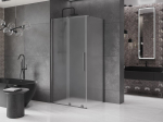 Mexen Velar l&uuml;kand du&scaron;ikabiin 120 x 85 cm, h&auml;rmatatud, harjatud gun gray - 871-120-085-31-66