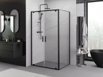 Mexen Exo avatav du&scaron;inurk 110 x 80 cm, l&auml;bipaistev, must - 8182-110-080-70-00
