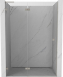 Mexen Lunar L du&scaron;iuksed vasakud 135 cm, l&auml;bipaistev, harjatud nikkel - 834L-135-000-97-00-L
