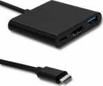 Qoltec Hub-adapter USB-C 3.1 3-in-1 | USB 3.0 | HDMI 4K | USB-C 3.1 PD 100 W