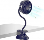 USB mini laua ventilaator akupangaga, tumesinine