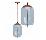 LED klaasist rippvalgusti sinine APP443-CP