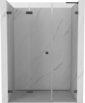 Mexen Lunar-F L kokkupandavad du&scaron;iuksed vasak 140 cm, l&auml;bipaistev, harjatud gun gray - 836SL-140-050-66-00-L