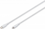 Digitus Usb-c to Lightning 60w 1m valge silikoonkaabel