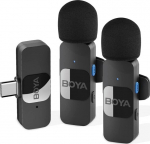 Boya By-v20 2.0 juhtmevaba mikrofoni 2,4 Ghz Usb-c 2tx+1rx komplekt