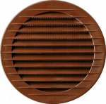 &Uuml;mmargune v&otilde;rguga ventilatsioonikanali kate, pruun, &Oslash; 125mm