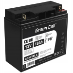 Aku Green Cell Agm 12v 18ah &ndash; Ups, Square, muruniiduk