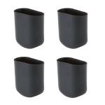 M&ouml;&ouml;blijalgade katted PATIO 36x18 mm, mustad, plast, 4 tk komplekt