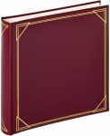 Traditsiooniline fotoalbum Walther 30x30 cm, 100 valget lehte, Burgundia