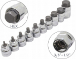 Asta kuuskantmutriv&otilde;ti 3/8&Prime; 1/2&Prime; madala profiiliga komplekt siinile