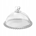 Klaasist taldrik koos lambivarjuga &uuml;mmargune elegantne s&uuml;da Love 19.5cm 1tk