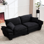 Kaheisteline diivan, samet, vaht, 224x81x81 cm, 250 kg