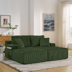2-kohaline magamissofa, n&ouml;&ouml;pn&otilde;elkangas, taskutega, roheline, 1 tk