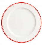 Verlo Rivo tasane taldrik, 29 cm, punased triibud