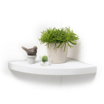 Rippuv nurgariiul Homea, 25x25x3,4 cm, valge