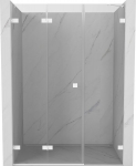 Mexen Lunar-F 135 cm vasak volditav du&scaron;iuks, l&auml;bipaistev, valge - 836S-135-050-20-00-L