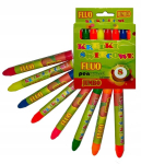 Fluo Jumbo v&auml;rvipliiatsid, 8 v&auml;rvi