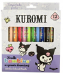 Kuromi Bambino pliiatsid 12 v&auml;rvi + teritaja