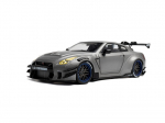 Diecast mudel Solido S1805815 Nissan Gt-R (R35) W/ Liberty Walk Body Kit 2.0 Silver 2023 1/18