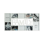 Pildiraam-kollaaž 10 pildile, valge