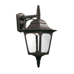 Seinale kinnitatav v&auml;lisvalgusti Elstead Lighting Chapel CP2-BLACK