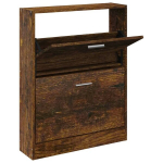 vidaXL jalatsikapp, suitsutatud tamm, 59 x 17 x 81 cm, tehispuit