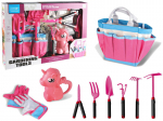 Laste aiakomplekt Gardening Tools, roosa