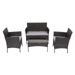 Aiam&ouml;&ouml;bli komplekt Patio Edwige, must