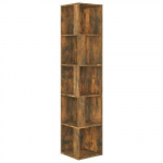 vidaXL nurgariiul, suitsutatud tamm, 33 x 33 x 164,5 cm, tehispuit