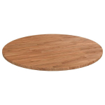 Lauaplaat, helepruun, &Oslash;70 x 1,5 cm, t&ouml;&ouml;deldud tammepuit