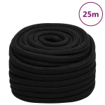 vidaXL t&ouml;&ouml;k&ouml;is, must, 25 mm, 25 m, pol&uuml;ester
