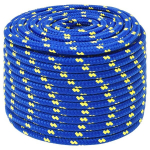 vidaXL paadik&ouml;is, sinine, 12 mm, 100 m, pol&uuml;prop&uuml;leen