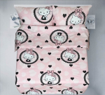 Laste voodipesu Cute Kitty 3- osaline, 100 x 135 cm